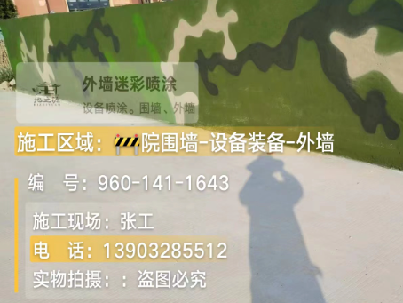 文山 迷彩漆喷涂价格（按平方米计费）
